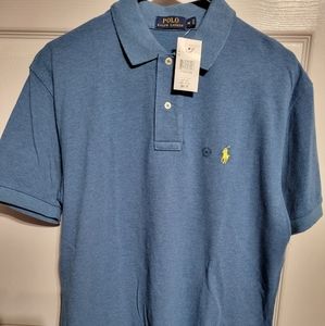 COPY - Ralph Lauren Blue Knit Polo